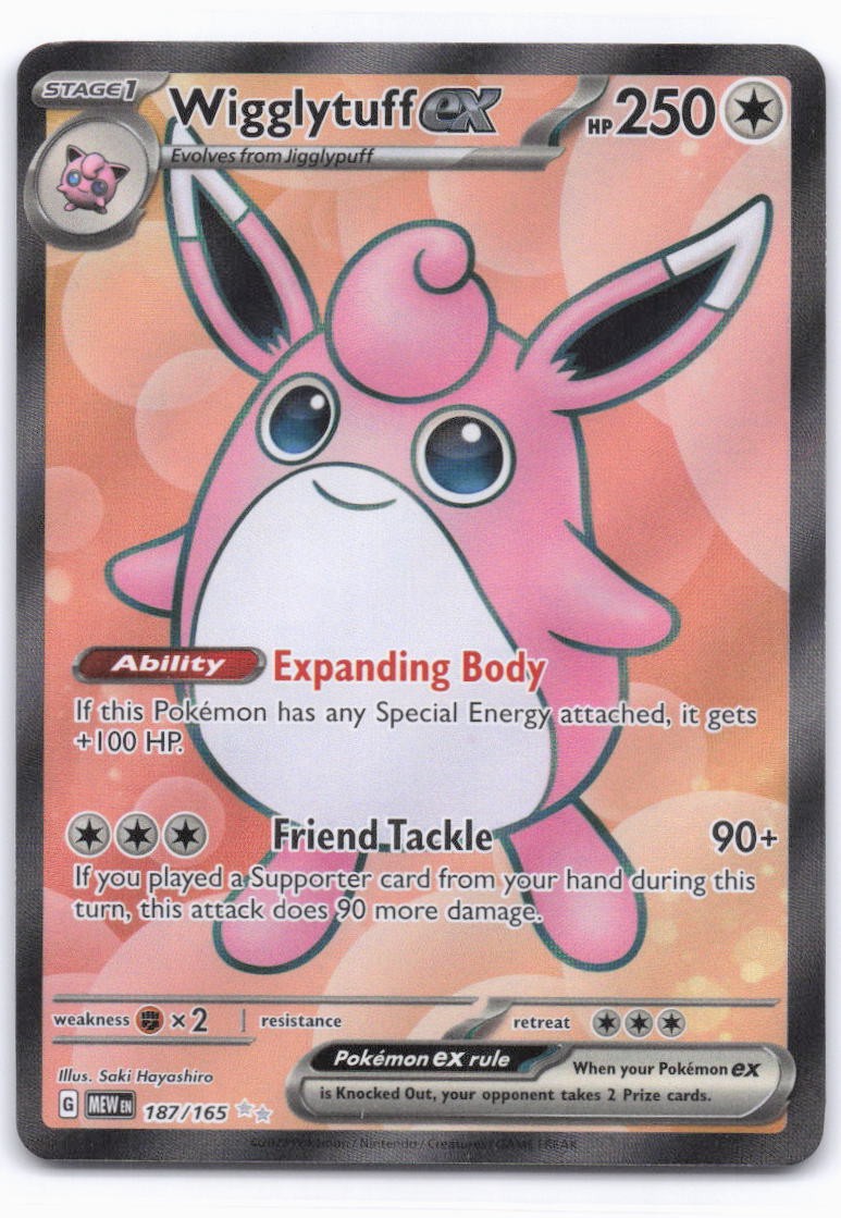 SV: Scarlet & Violet 151 #187/165 Wigglytuff ex LP