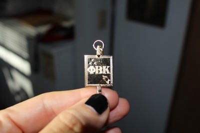 Phi Beta Kappa 24k Yellow Gold Honor Society Sorority Key 1998