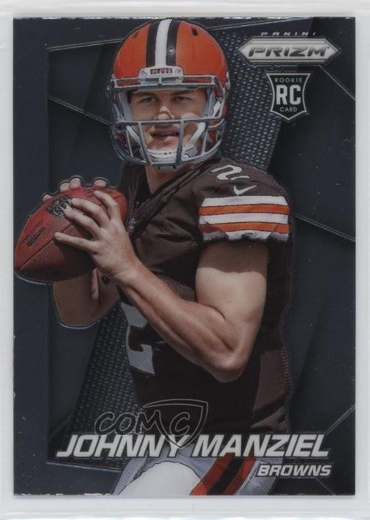 2014 Panini Prizm Johnny Manziel (Ball in Both Hands Looking Forward) #287 1h3p
