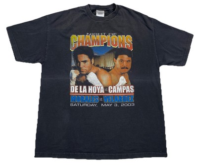 Vintage Night Of Champions DE LA HOYA vs Campas 2003 T-Shirt USA Size XL