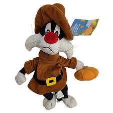 Warner Bros. Bean Bag Plush - PILGRIM SYLVESTER the Cat Looney Tunes 10 inch 