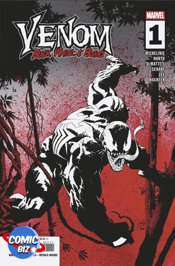 VENOM BLACK WHITE & BLOOD #1 (2025) MAIN COVER MARVEL COMICS