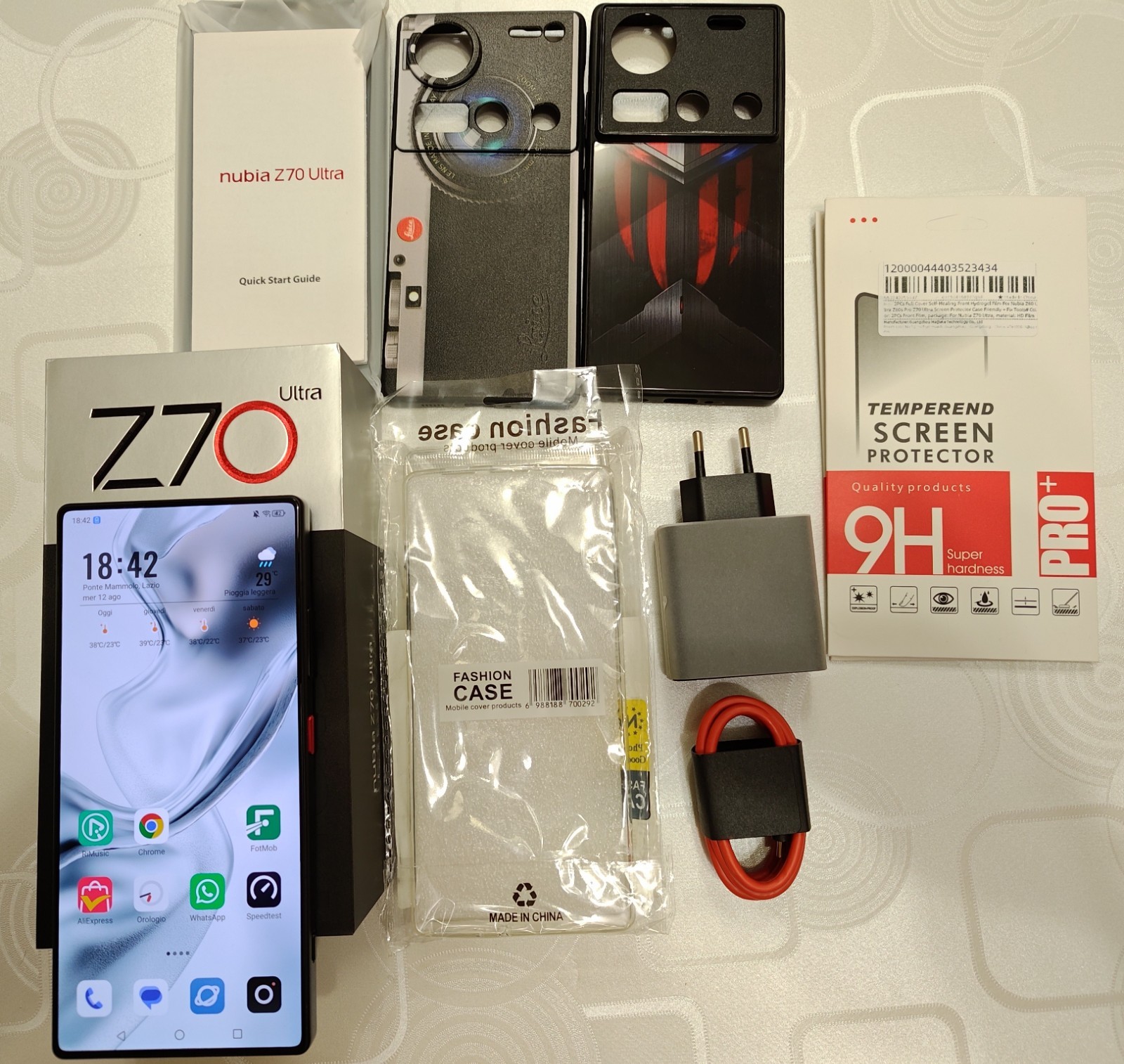 Vendo Nubia Z70 Ultra nero 512gb 16gb ram usato in perfette condizioni!!!!