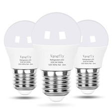 LED Refrigerator Light Bulb 40W Equivalent 120V A15 Fridge 3 Pack Daylight