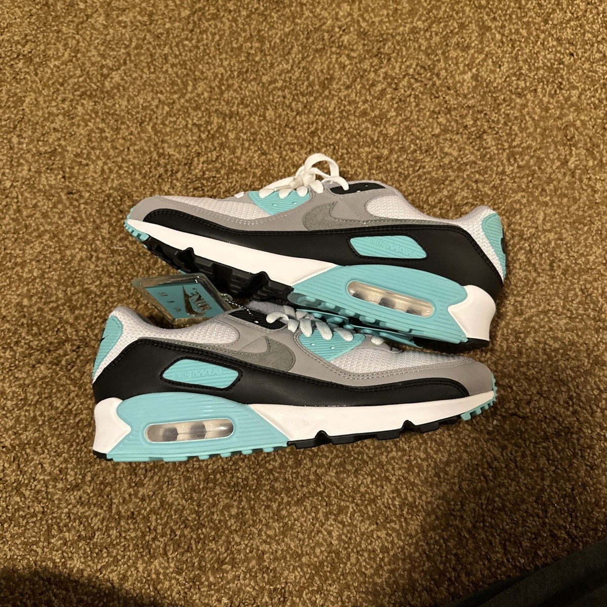 Size 9.5 - Nike Air Max 90 Hyper Turquoise for sale online | eBay
