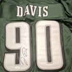 Philadelphia Eagles Davis #90 Signed Football Jersey NFL Original