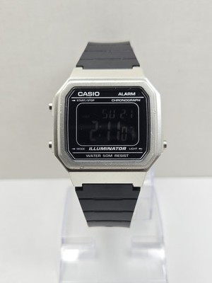 Casio W217HM Mens Illuminator Digital Watch Negative Display 50M WR New Battery