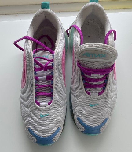 Nike Air Max 720 Women's Size 6.5 Aqua Powder Pastel White Pink Blue AR9293-102