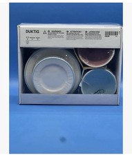 IKEA Duktig Jennifer Idrizi 12Pc Pastel Saucer Plate Bowl Children  s Playset NEW