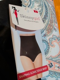 Skinny Girl Shapewear SG7518 Black Size Small Shaping Sonic Edge Brief NWT