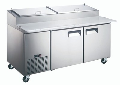 Oliver Commercial Double Door Pizza Prep Station Refrigerator Fridge  PP9