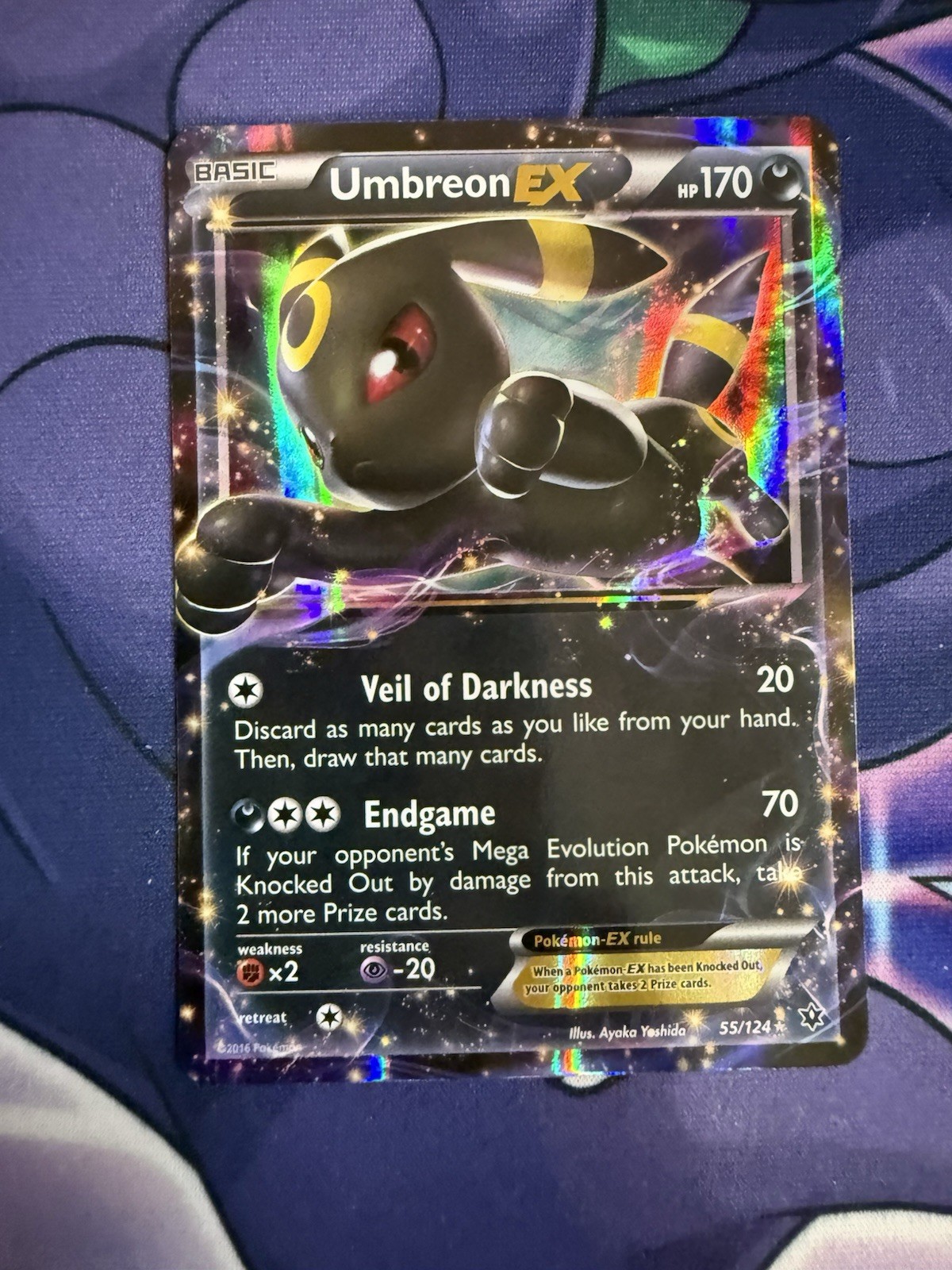 Umbreon EX 55/124 XY - Fates Collide Ultra Rare Holofoil