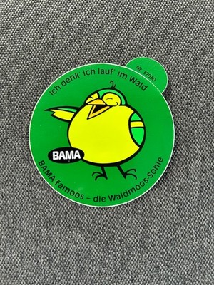 Aufkleber BAMA Ich denk ich lauf im Wald