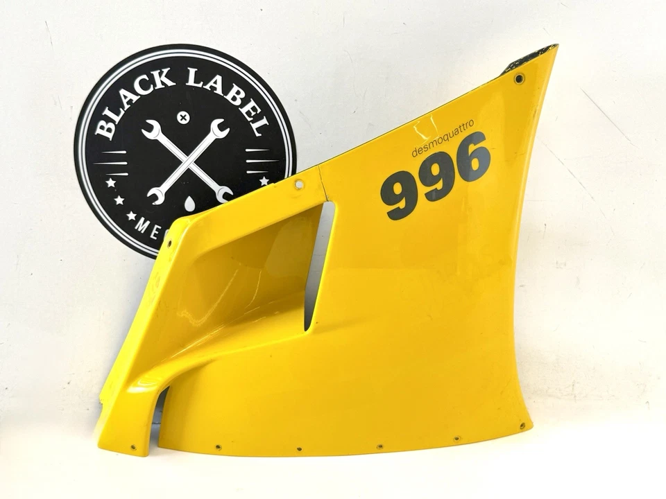 Подлинный желтый средний обтекатель для правшей Ducati 996 748 48010401A нуждается в ремонте - Изображение 2 из 4