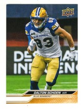 2024 UD CFL Dalton Schoen Card #20 Winnipeg Blue Bombers Kansas State