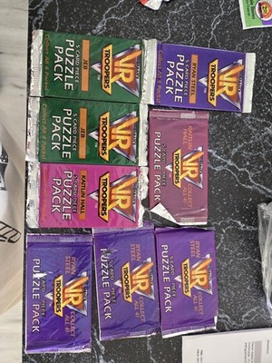 Lot of 8 Different 1995 VR Troopers Saban Puzzle Packs X'd  2308115G