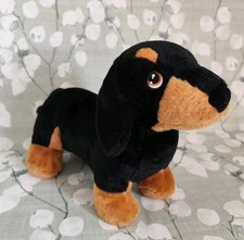 Keel Toys Keeleco Dachshund Sausage Dog Brown Soft Toy Plush 12"