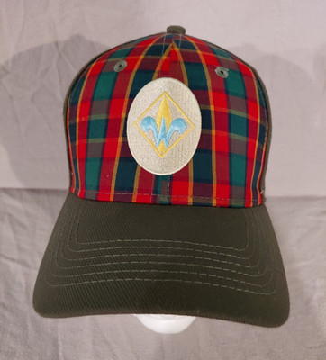 Boy Scouts of America Webelos Uniform Cap Plaid Flex-Fit Hat Forest Green BSA