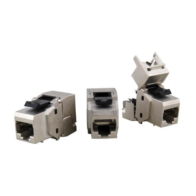 RJ45 Keystone Modul Cat.6a 500 Mhz 10Gbit vollgeschirmt werkzeuglos Premium - Bild 3 von 4
