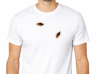 Funny Roach T-Shirt | Realistic Bug Shirt | Prank Graphic Tee | Gross Funny Shir