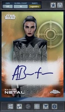 Bazine Netal Signatures Green 99cc Legendary Star Wars Card Trader Topps Chrome