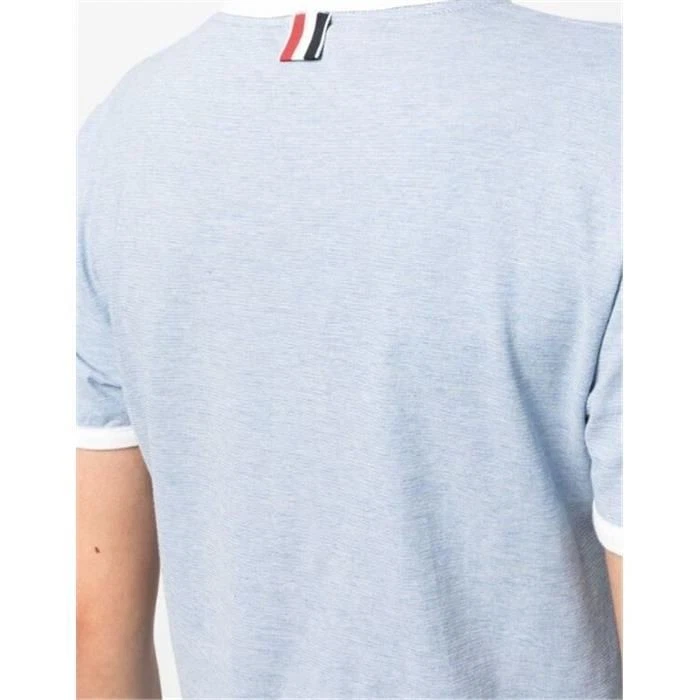 T shirt manica corta Thom Browne con rifiniture laterali RWB FJS133A 84229537
