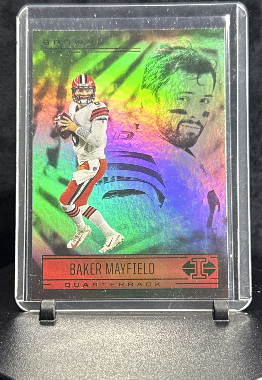 2021 Panini Illusions - Baker Mayfield #42 Trophy Collection Emerald