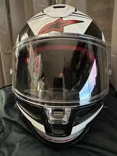 Alpinestars Supertech R7 Motorcycle Helmet Whiteblackred - Medium