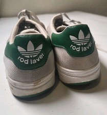 Adidas Rod Laver Men’s size 9.5 white Fairway green tennis shoes 2008 Vintage