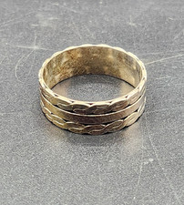 Sterling Silver Twist Design Ring Size 9