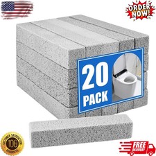 20Pack Pumice Stone for Toilet Cleaning Bowl Stick,Powerfully Cleans Hard Water