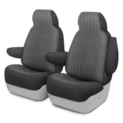 For Honda Prelude 85-91 Duramax Tweed 1st Row Charcoal Custom Seat Covers