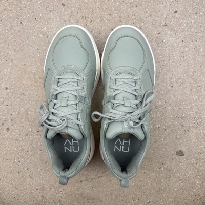 Ahnu Men's Sequence 1.1 Sneakers Green size 9 Leather