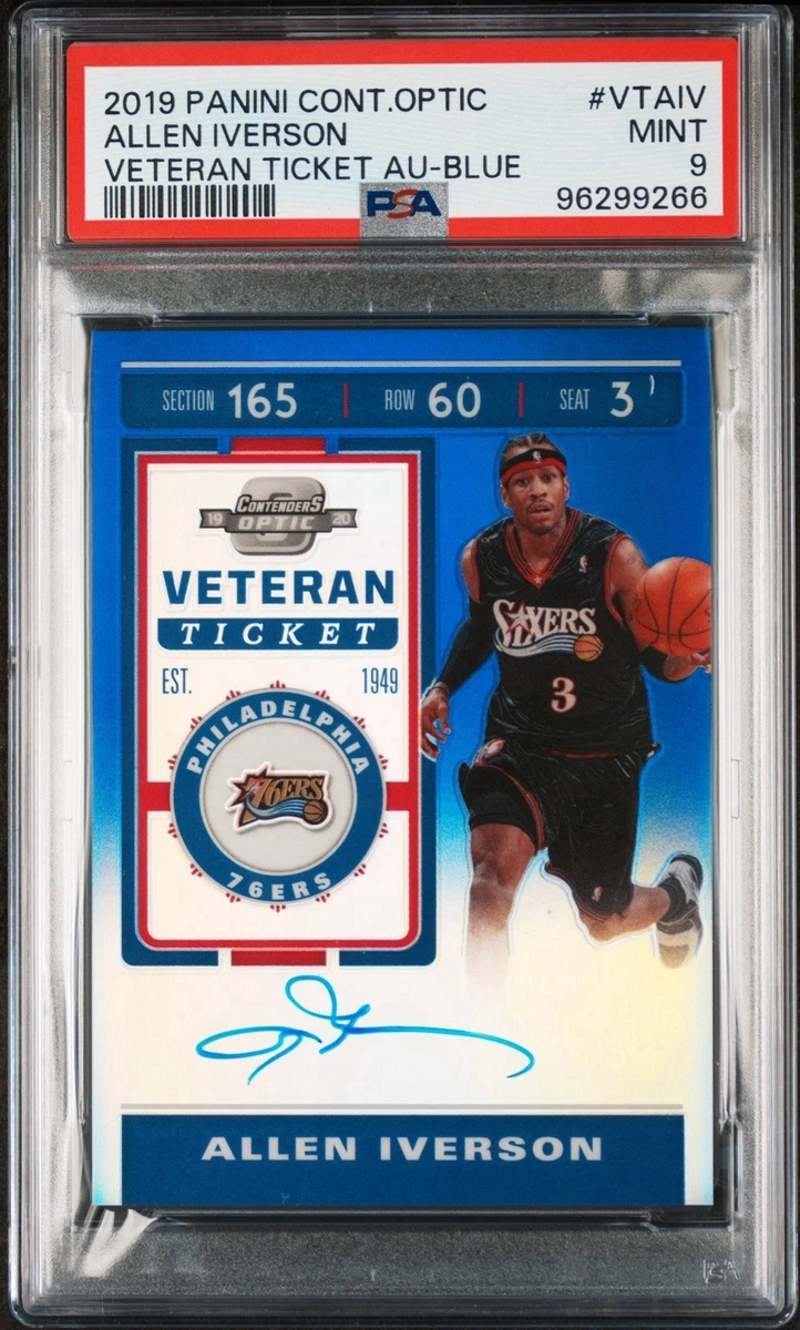 アイバーソン❣️ジャージカード Panini Allen Iverson Basketball Sports Trading Card Singles for