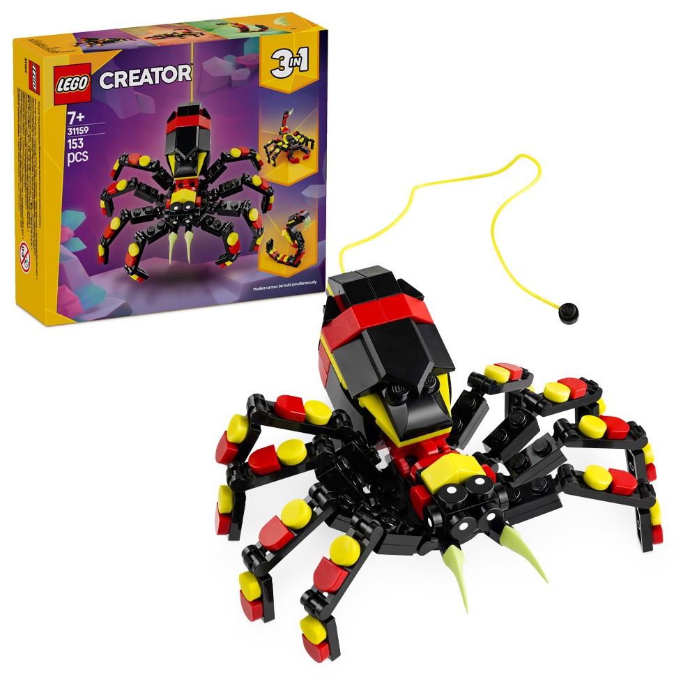 LEGO CREATOR: Wild Animals: Surprising Spider (31159) Halloween Unchecked J4070 - Image 4