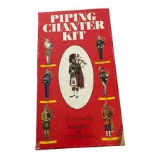 Bagpipes Of Caledonia Piping Chanter Kit Scotland Beautiful Wood New Open Box