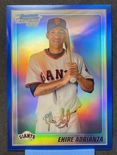 2010 Bowman Chrome - Prospects Ehire Adrianza #BCP201 Blue Refractor /150 (RC)