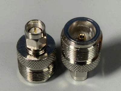 SMA MALE TO N TYPE FEMALE STRAIGHT RF COAX CONNECTOR WIFI ANTENNA ADAPTER UK SEL