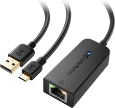 Micro USB to Ethernet Adapter up to 300 Mbps, Fire Stick Ethernet Adapter, Compa