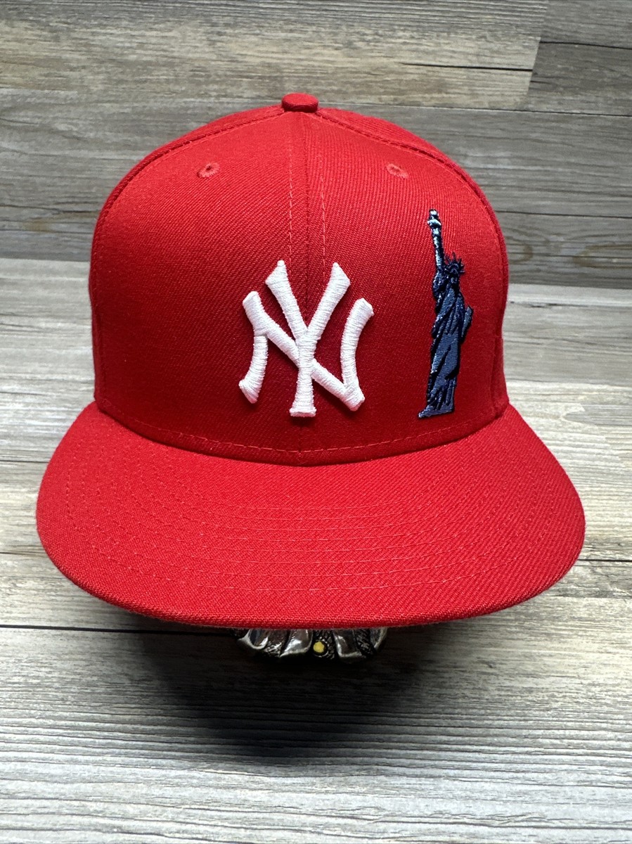 New Era 59 Fifty New York Yankees Statue of Liberty Fitted Red Hat