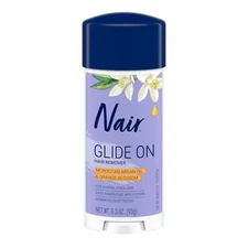Nair Glide On Hair Removal Cream, Arm, Leg, and Bikini Hair Remover, Depilatory