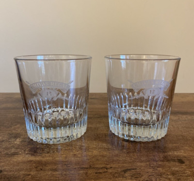 2 CHIVAS REGAL 12 Rocks Whiskey Cocktail Scotch Whiskey Glass Mad Men Style