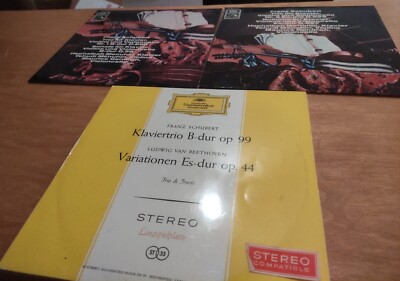 3x LP F. Schubert Trio Für Klavier,Violine,Violoncello 1+2 Beethoven Variationen