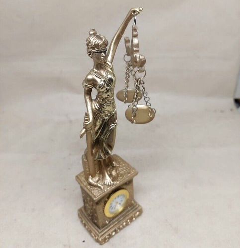 Blind Lady Justice Scales Lawyer Firm Attorney Statue Office Desk Barrister Gift - Picture 6 of 13