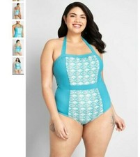 ModCloth The Allison One-Piece Swimsuit Size 1X Brand New Never Worn  