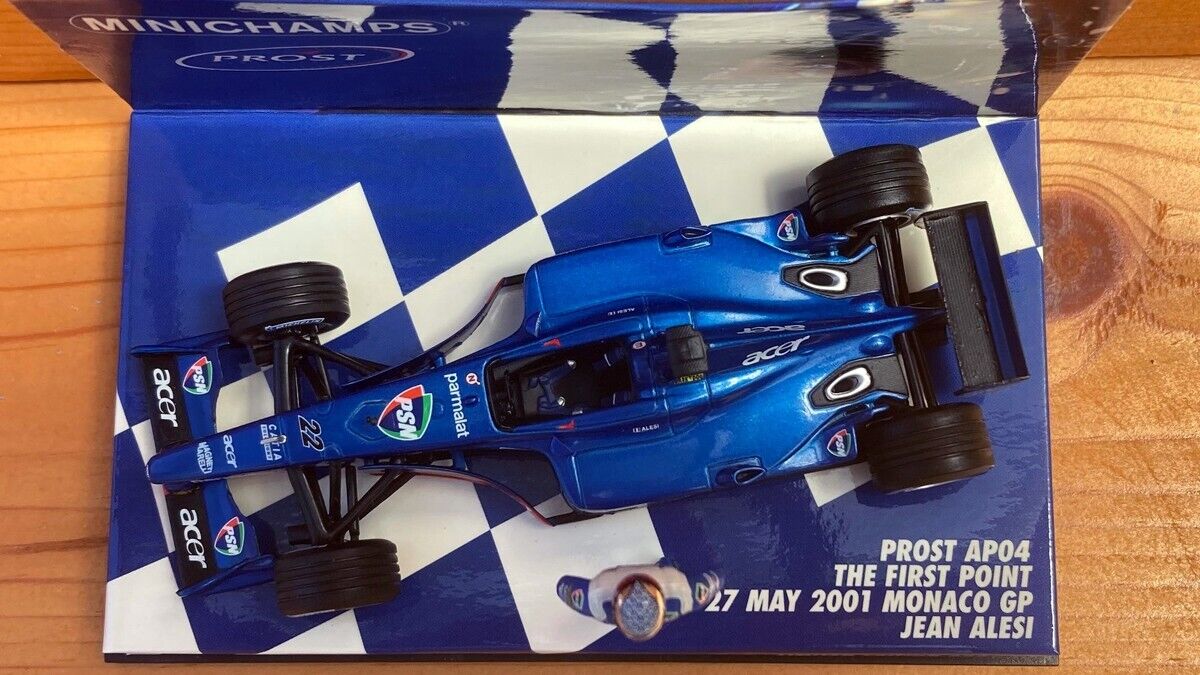 Minichamps 1/43 Jean Alesi Prost Ferrari AP04 1st Point Minichamps 1/43 Jean Alesi Prost Ferrari AP04 1st Point