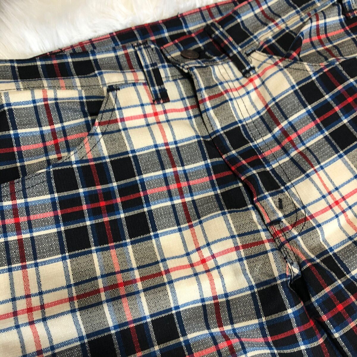 Vtg Levi's Sta-Prest Plaid Wide Leg Pants 1970s Big E Levi's Vtg Levi's Sta-Prest Plaid Wide Leg Pants 1970s Big E Levi's