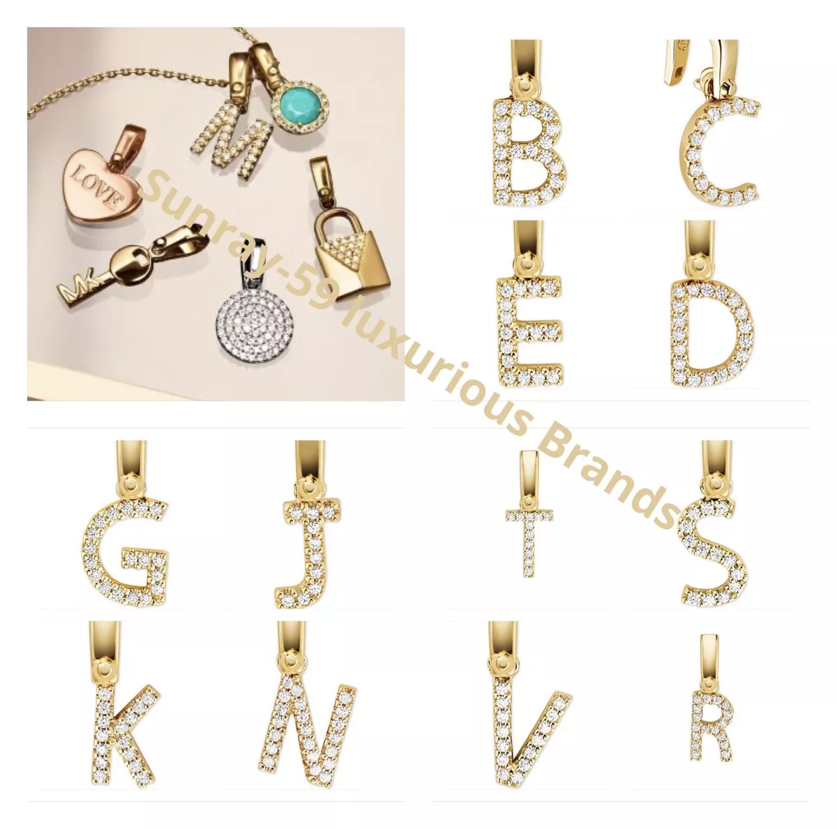 Michael kors initial charm Clearance