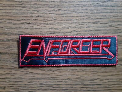 ENFORCER,SEW ON RED EMBROIDERED PATCH
