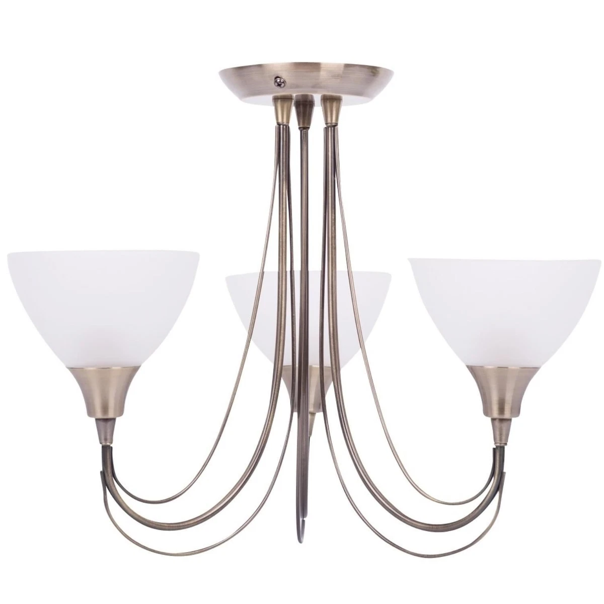 Frosted glass chandelier outlet